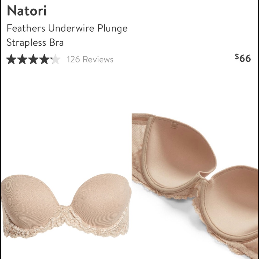 NWT Natori feather bra with straps.